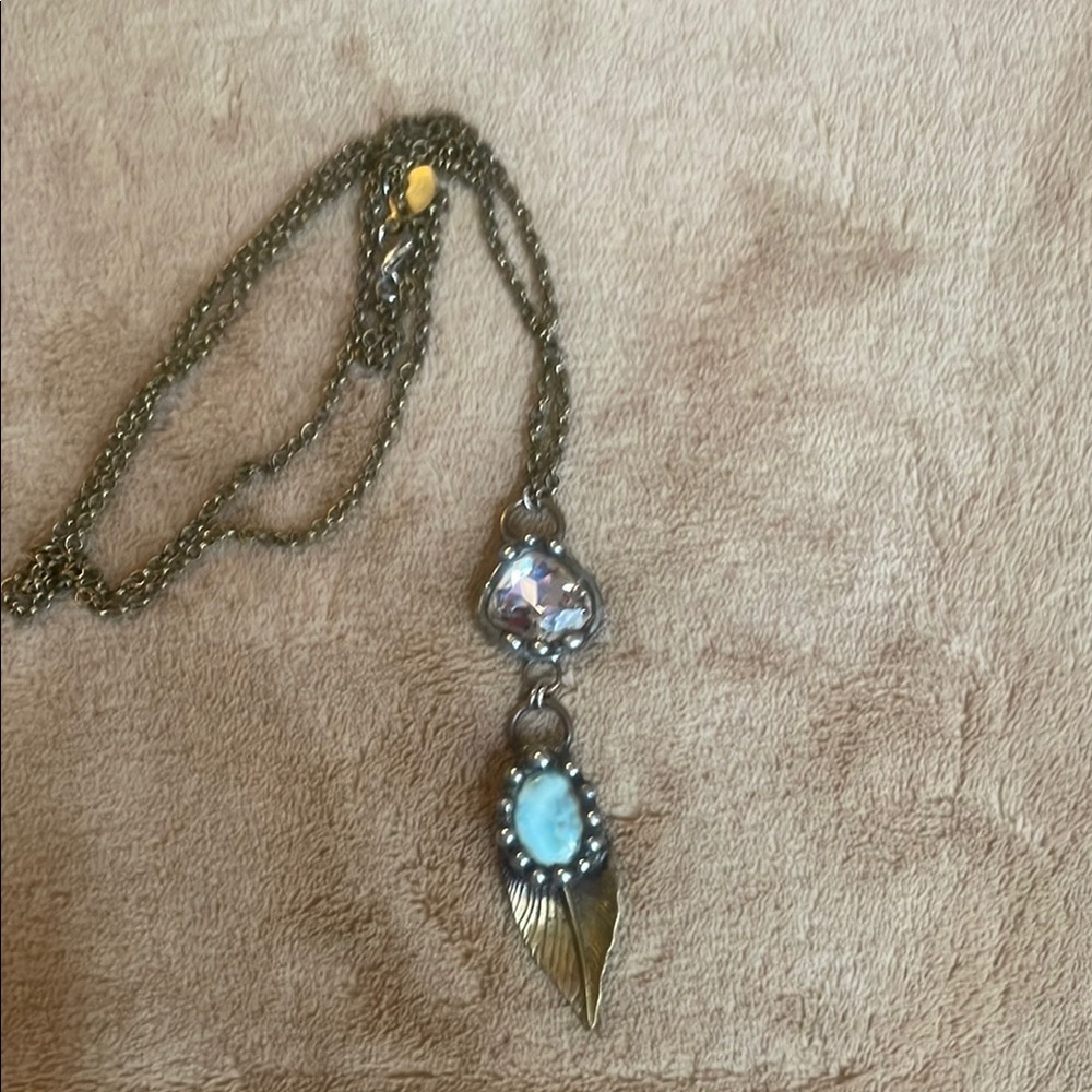 Free People Gold and Silver Bohemian Necklace